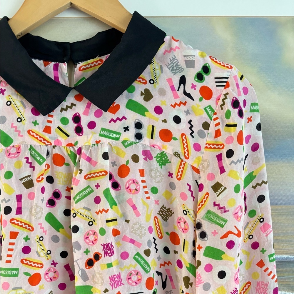 Kate Spade New York x Darcel Shelley NYC Silk Blouse - Picture 3 of 12